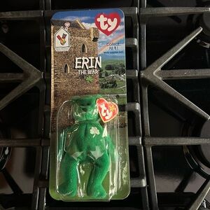 McDonald’s TY Beanie Baby “Erin The Bear” Rare With ERRORS.